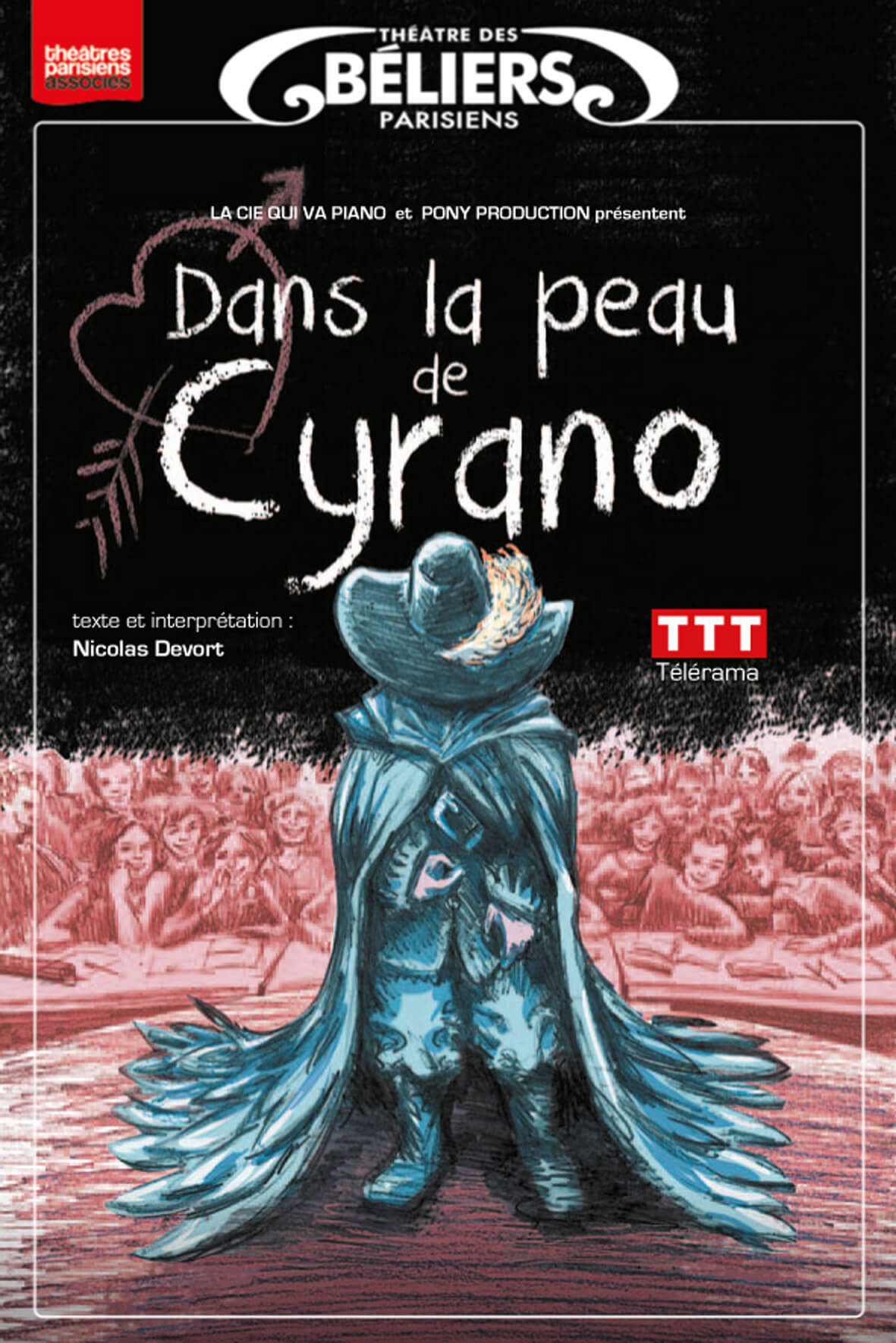 Dans la peau de Cyrano - Théâtre des Béliers Parisiens