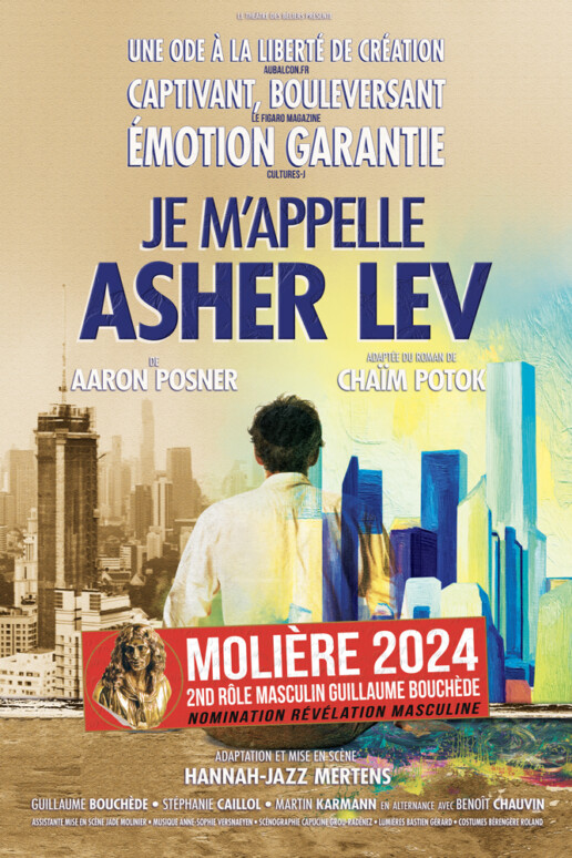 je m'appelle asher lev - en tournee - theatre des beliers